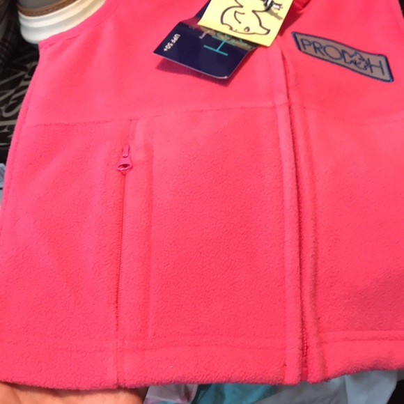 NWT Prodoh Outdoor Apparel Girl’s Pink Fleece Vest - Picture 7 of 14